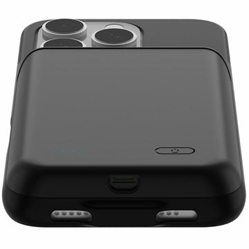 iPhone 16 Pro Backup Battericover - 7000mAh - Sort