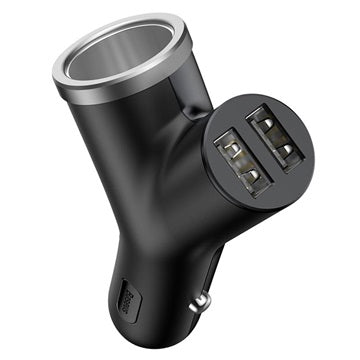 Baseus BSC-C16N Biloplader med Lighterstik - Sort