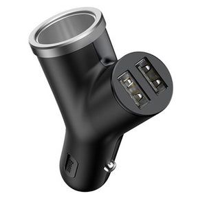 Baseus BSC-C16N Biloplader med Lighterstik - Sort