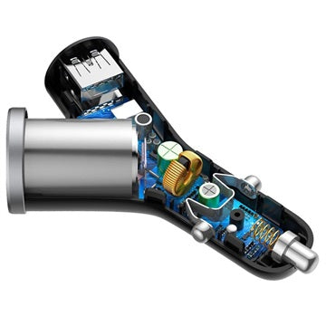Baseus BSC-C16N Biloplader med Lighterstik - Sort