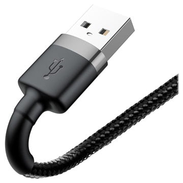 Baseus Cafule USB 2.0 / Lightning Kabel - 2m - Sort / Grå