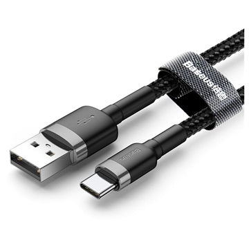 Baseus Cafule USB 2.0 / Type-C Kabel CATKLF-CG1 - 2m - Sort / Grå