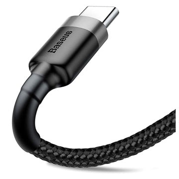 Baseus Cafule USB 2.0 / Type-C Kabel CATKLF-CG1 - 2m - Sort / Grå