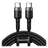 Baseus Cafule USB-C Kabel - 2m - Grå / Sort