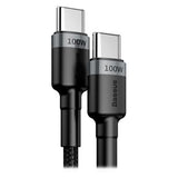 Baseus Cafule USB-C Kabel - 2m - Grå / Sort