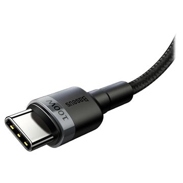 Baseus Cafule USB-C Kabel - 2m - Grå / Sort