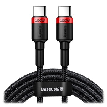 Baseus Cafule USB-C Kabel - 2m - Rød / Sort