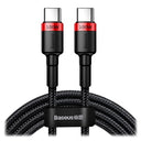 Baseus Cafule USB-C Kabel - 2m - Rød / Sort
