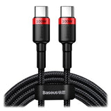 Baseus Cafule USB-C Kabel - 2m - Rød / Sort
