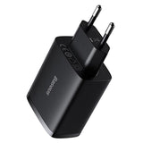 Baseus Compact Quick Charger CCXJ020101, 3x USB, 17W - Sort