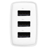Baseus Compact Quick Charger CCXJ020102, 3x USB, 17W - Hvid