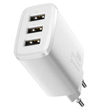 Baseus Compact Quick Charger CCXJ020102, 3x USB, 17W - Hvid