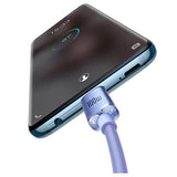 Baseus Crystal Shine USB-C / USB-C Kabel CAJY000605 - 1.2m - Lilla