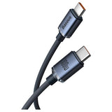 Baseus Crystal Shine USB-C / USB-C Kabel CAJY000701 - 2m - Sort