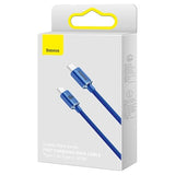 Baseus Crystal Shine USB-C / USB-C Kabel CAJY000703 - 2m - Blå