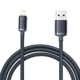 Baseus Crystal Shine USB-A / Lightning-kabel - 2m - sort