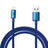Baseus Crystal Shine USB-A / Lightning-kabel - 2m - Blå