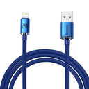 Baseus Crystal Shine USB-A / Lightning-kabel - 2m - Blå