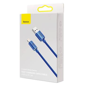 Baseus Crystal Shine USB-A / Lightning-kabel - 2m - Blå