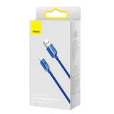 Baseus Crystal Shine USB-A / USB-C-kabel - 2m, 100W - Blå