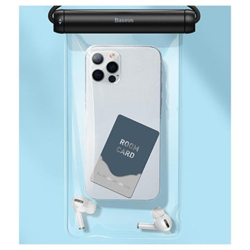 Baseus Cylinder Slide Vandtæt Taske med Touch ID - 7.2" - Sort