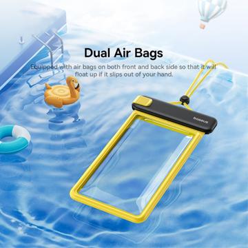 Baseus DeepDive vandtæt clip-on-etui - 7.2" - sort / gul