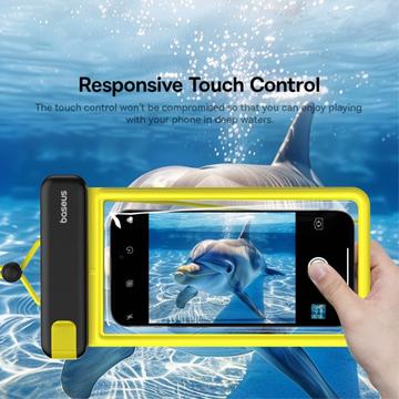 Baseus DeepDive vandtæt clip-on-etui - 7.2" - sort / gul