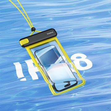 Baseus DeepDive vandtæt clip-on-etui - 7.2" - sort / gul
