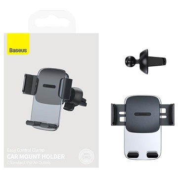 Baseus Easy Control Mobilholder til Luftkanal SUYK000101 - 4.7"-6.7" - Mørkegrå