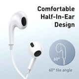 Baseus Encok H17 3.5mm In-Ear-hovedtelefoner med ledning - hvid
