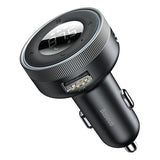 Baseus Enjoy CCLH-01 FM Transmitter / Dobbelt USB Biloplader - Sort