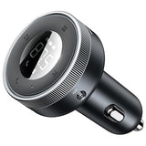 Baseus Enjoy CCLH-01 FM Transmitter / Dobbelt USB Biloplader - Sort