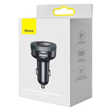 Baseus Enjoy CCLH-01 FM Transmitter / Dobbelt USB Biloplader - Sort