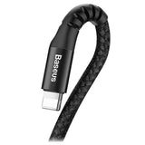Baseus Fish Eye Spring Lightning Kabel - 1m - Sort