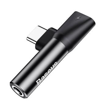 Baseus L41 USB-C til 3.5mm lydadapter - Sort