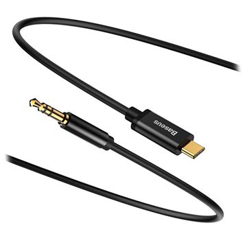 Baseus M01 USB-C / 3.5mm Lydkabel - 1.2m - Sort