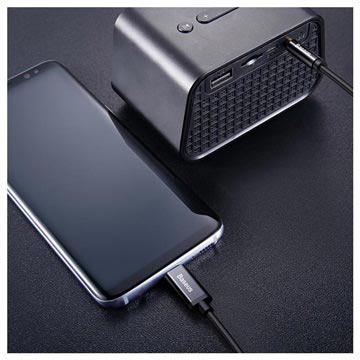 Baseus M01 USB-C / 3.5mm Lydkabel - 1.2m - Sort