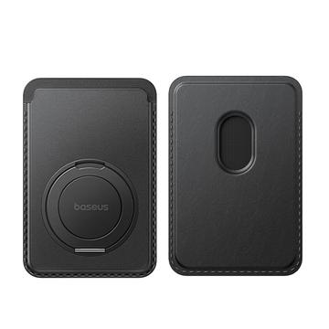 Baseus MagPro 3 magnetisk kortholder med stativ - MagSafe-kompatibel - sort