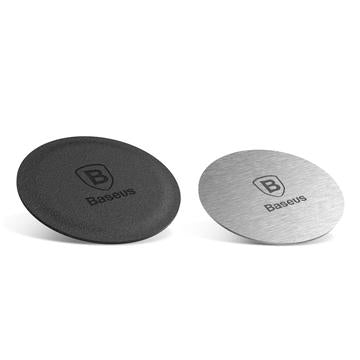 Baseus metalplader til magnetisk bilholder - 2 stk. - Sølv