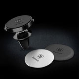 Baseus metalplader til magnetisk bilholder - 2 stk. - Sølv
