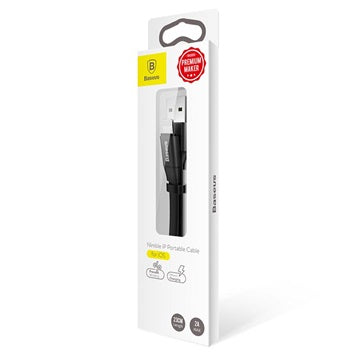 Baseus Nimble Kompakt Lightning Kabel CALMBJ-B01 - Sort