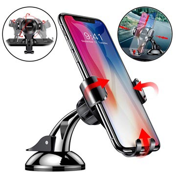 Baseus Osculum Gravity Mobilholder til Bil med Sugekop - Sort