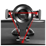 Baseus Osculum Gravity Mobilholder til Bil med Sugekop - Sort