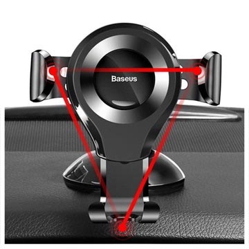 Baseus Osculum Gravity Mobilholder til Bil med Sugekop - Sort
