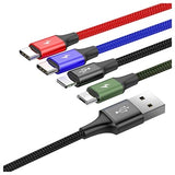 Baseus Rapid Series 4-in-1 Data Og Ladekabel CA1T4-B01 - 1.2m - Sort