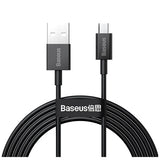Baseus Superior MicroUSB Hurtig Opladning Datakabel - 1m - Sort