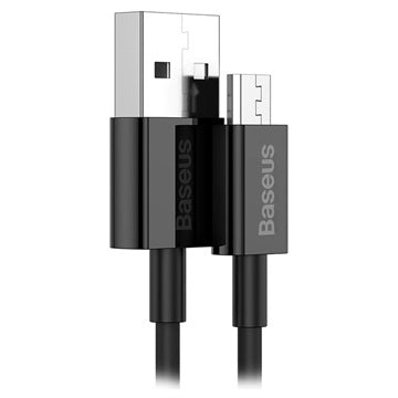 Baseus Superior MicroUSB Hurtig Opladning Datakabel - 1m - Sort