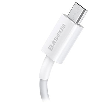Baseus Superior MicroUSB Hurtig Opladning Datakabel - 1m - Hvid