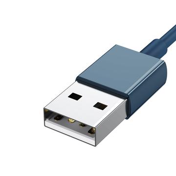 Baseus Superior Series 3-i-1 hurtigopladerkabel - 1m, 3.5A - blå