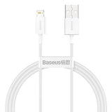 Baseus Superior Series Lightning Kabel - 1m - Hvid